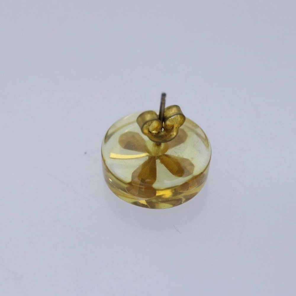 CHANEL Pierced Earrings Gold